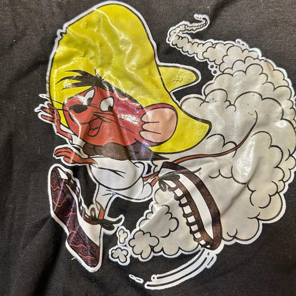Vtg 90s Speedy Gonzales T Shirt Looney Tunes Penmans Made in Canada Small Mouse
